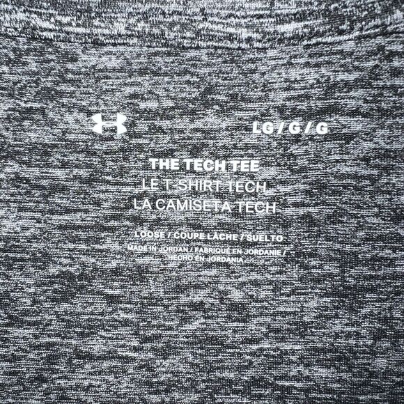 Under Armour Pullover Adult Large Mens Gray Short Sleeve Tech T-Shirt - Picture 3 of 16